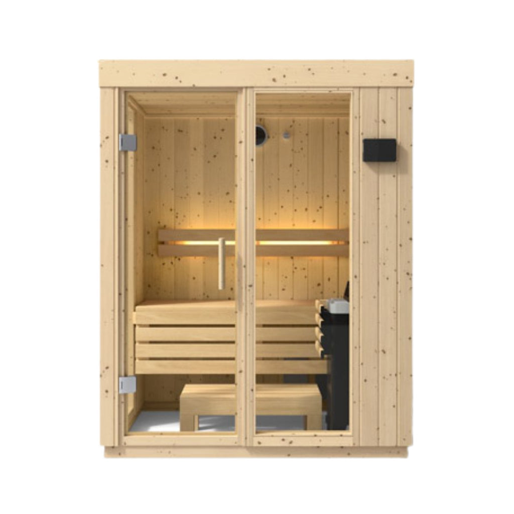 Luxury Indoor Scandinavian Spruce Home Sauna Kit