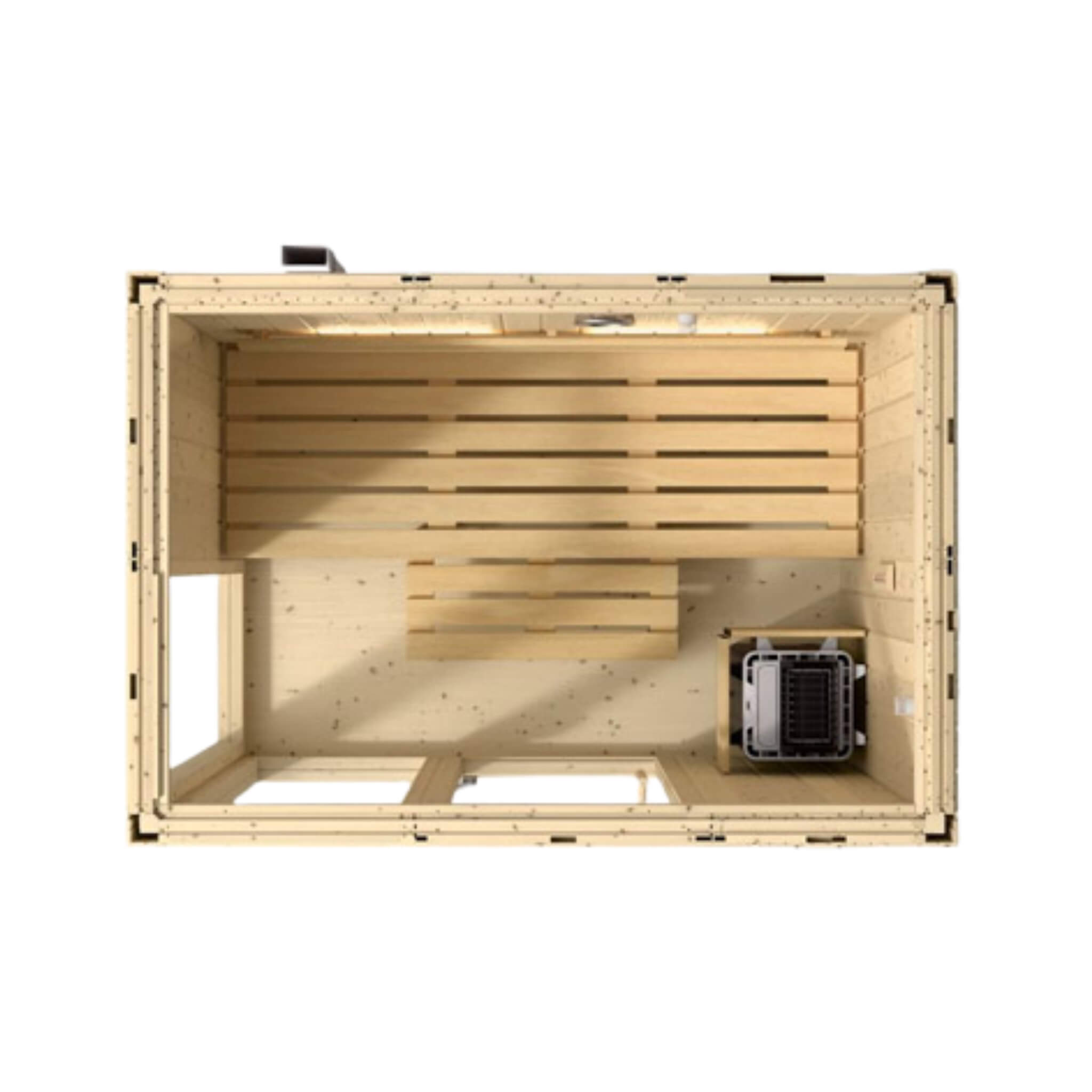 Luxury Indoor Scandinavian Spruce Home Sauna Kit