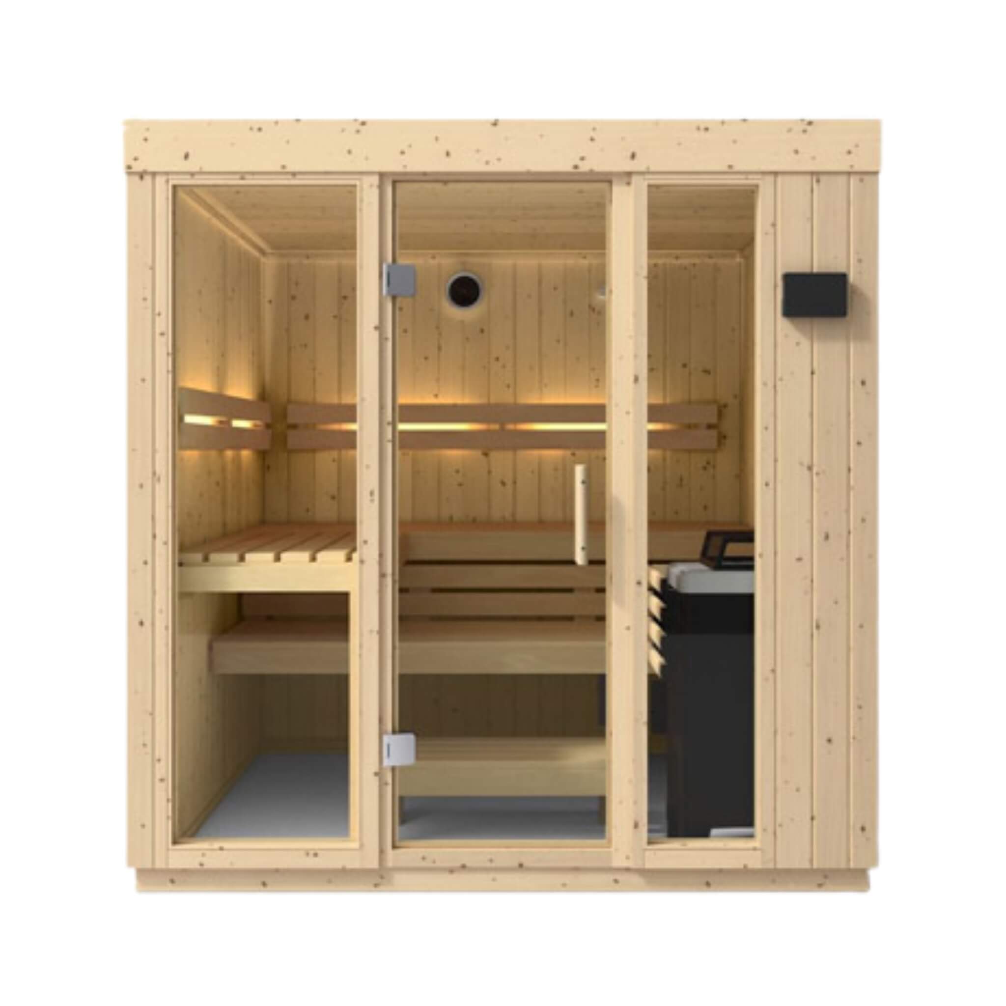 Luxury Indoor Scandinavian Spruce Home Sauna Kit