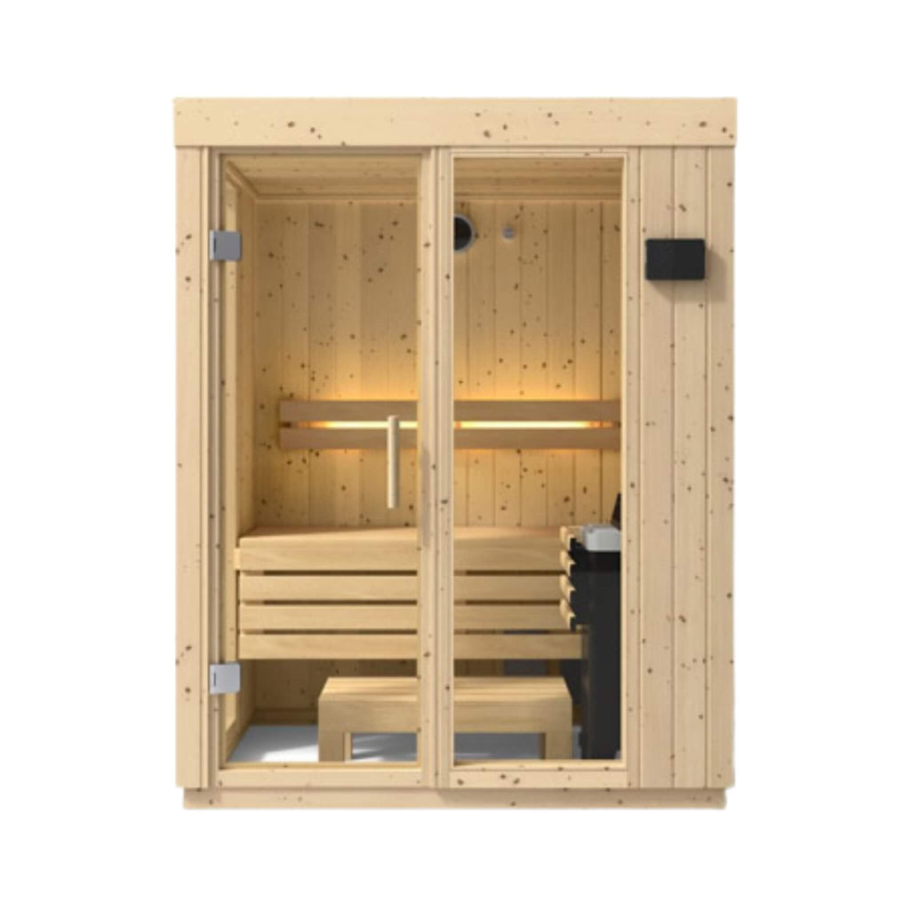 Luxury Indoor Scandinavian Spruce Home Sauna Kit