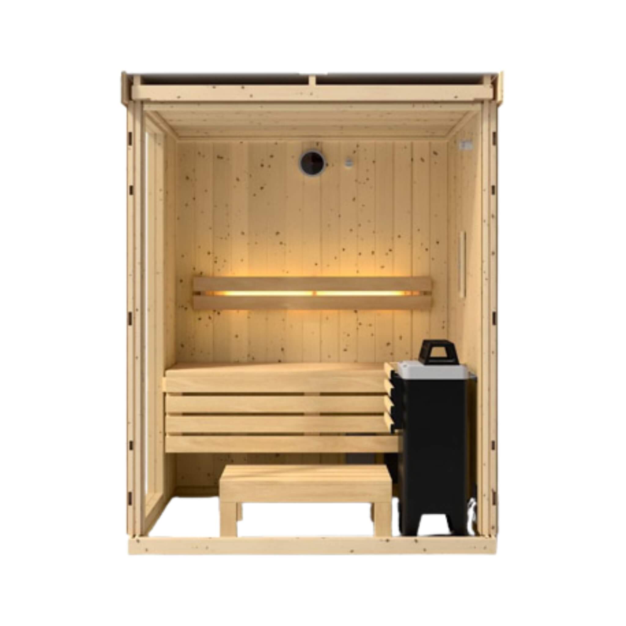 Luxury Indoor Scandinavian Spruce Home Sauna Kit