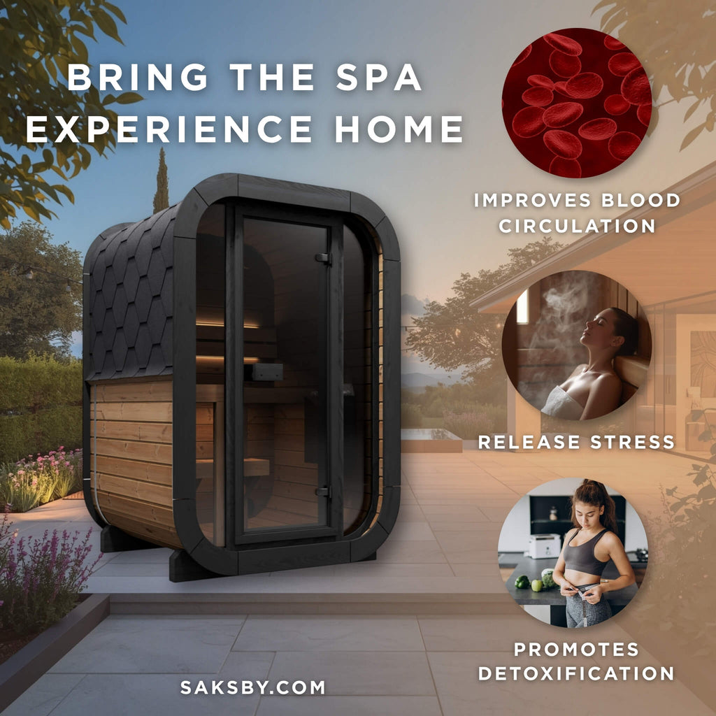 Outdoor 2-Person Home Sauna Kit