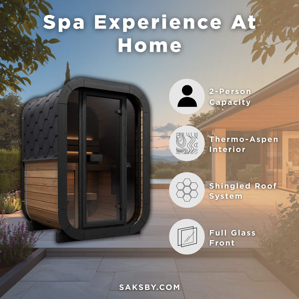 Outdoor 2-Person Home Sauna Kit