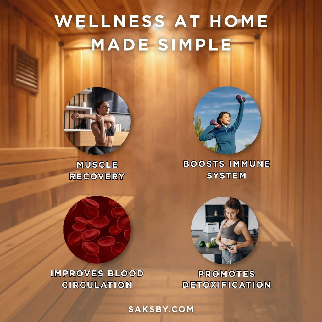 3-Person Cube-Series Luxury Wooden Outdoor Home Sauna Kit