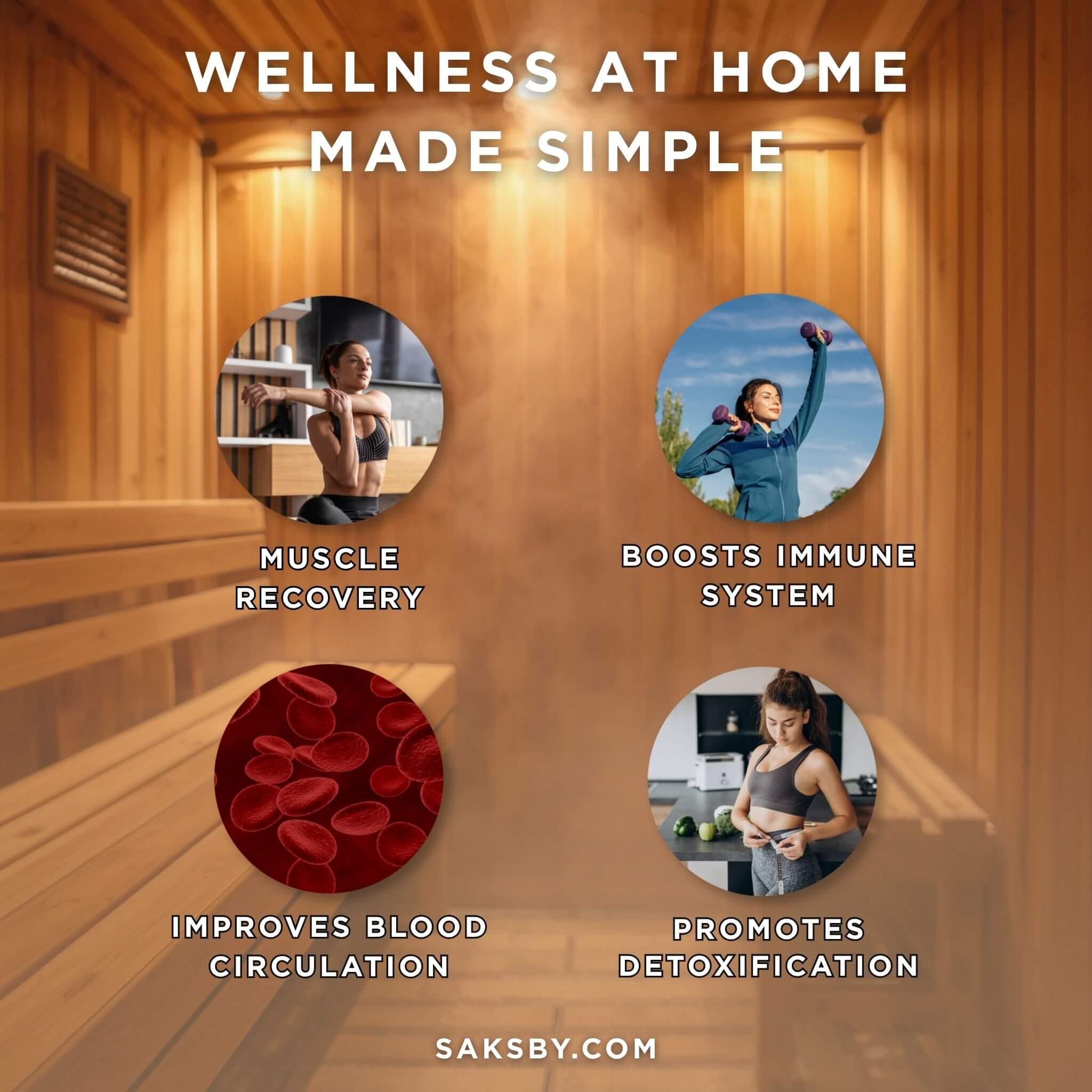 3-Person Cube-Series Luxury Wooden Outdoor Home Sauna Kit