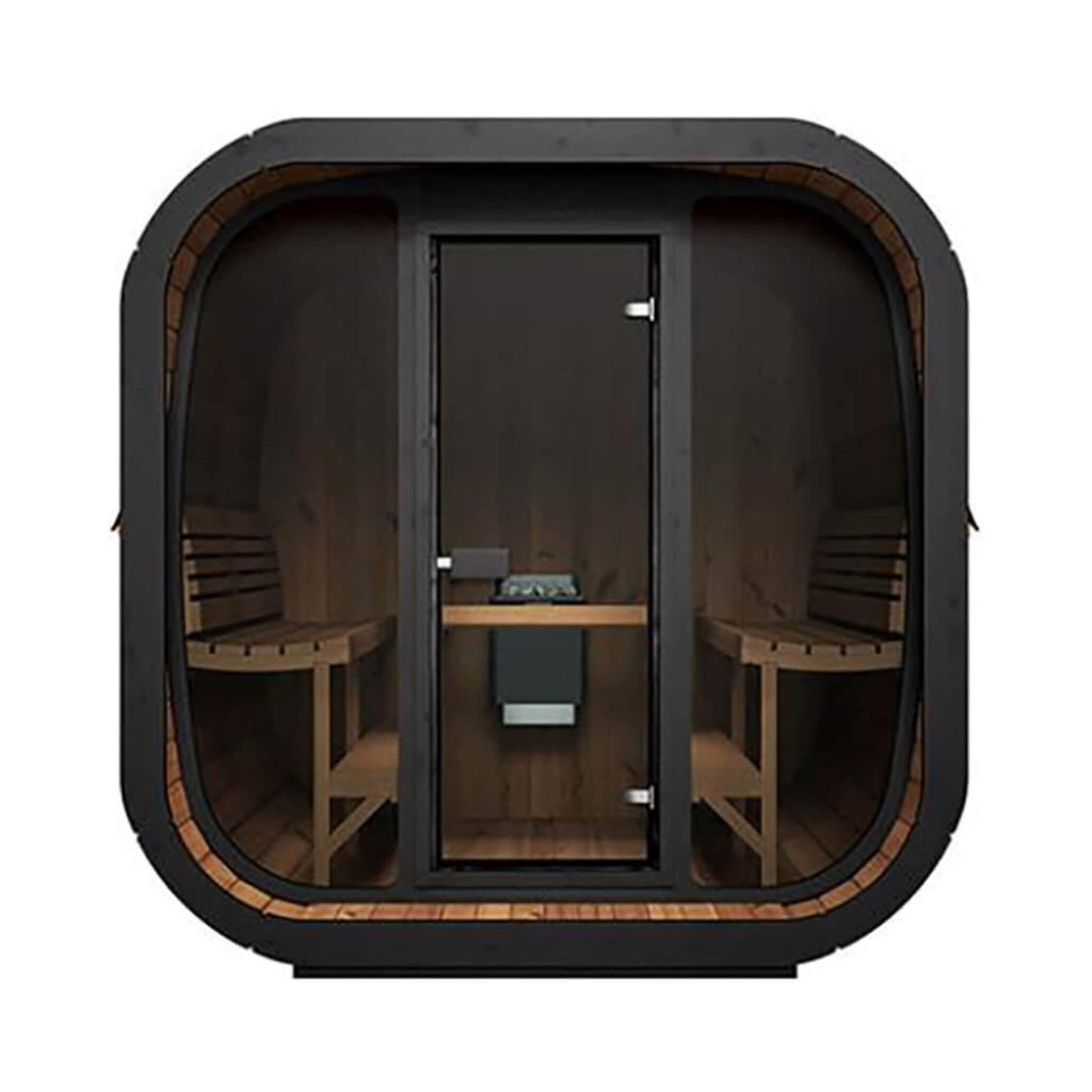 6-Person Cube-Series Luxury Wooden Outdoor Home Sauna Kit