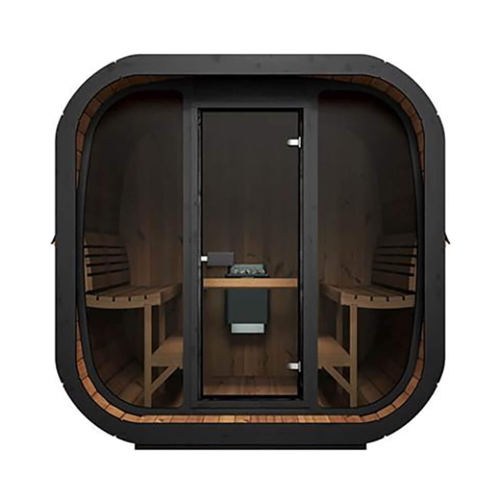 6-Person Cube-Series Luxury Wooden Outdoor Home Sauna Kit