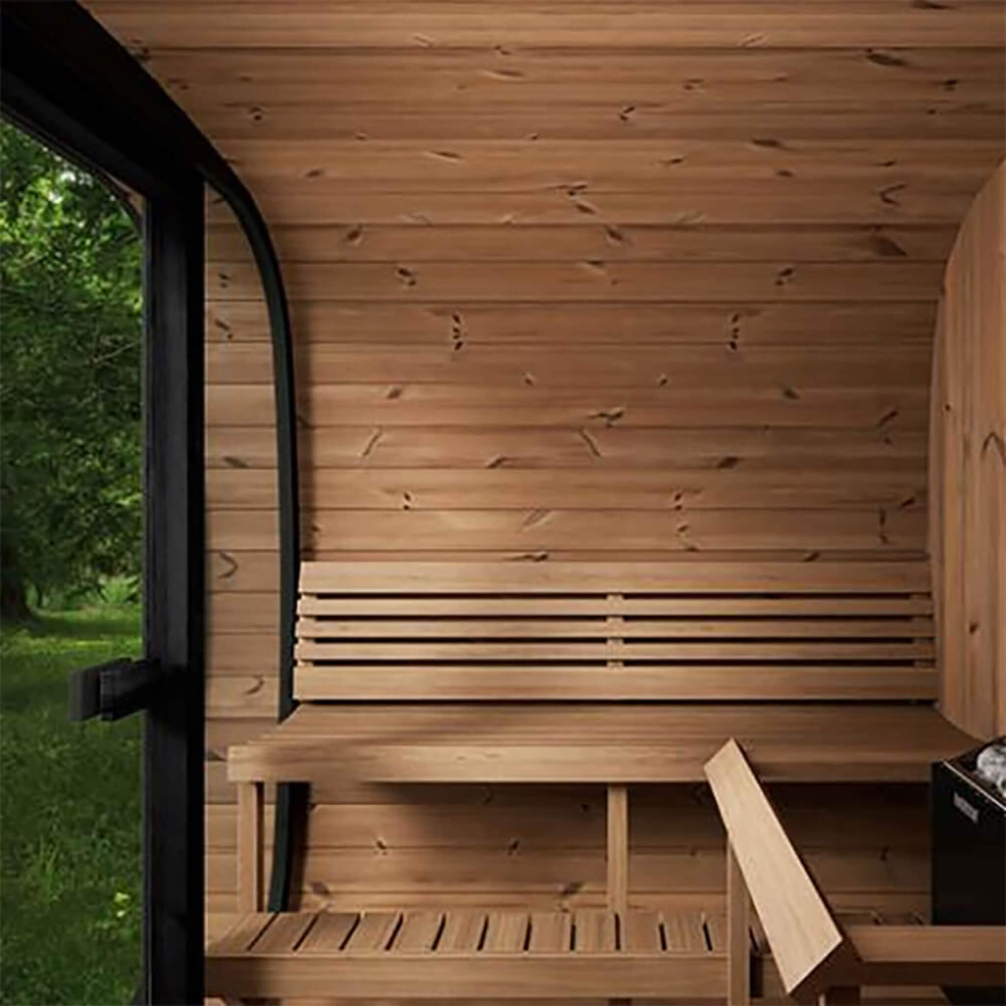 6-Person Cube-Series Luxury Wooden Outdoor Home Sauna Kit