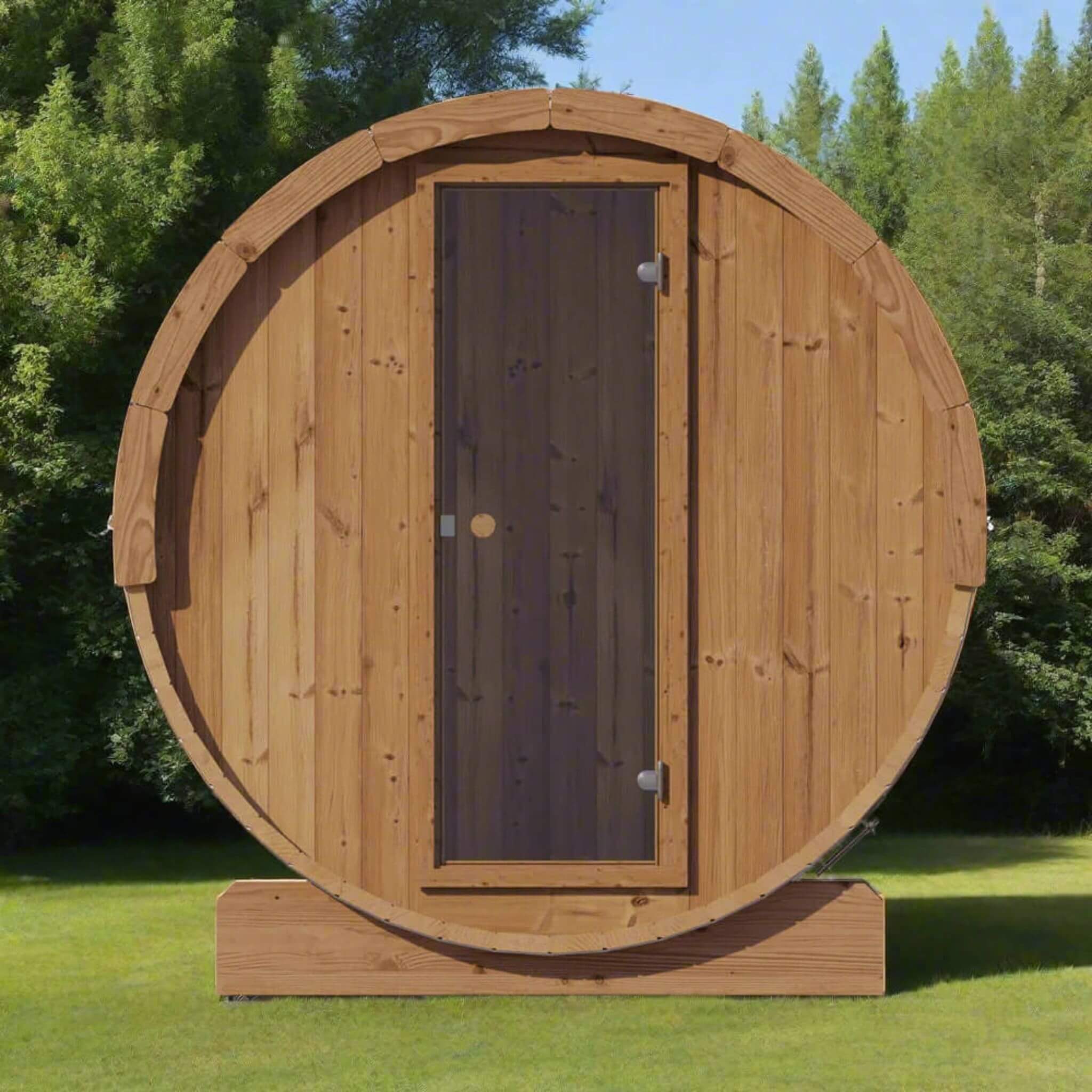 3-Person Thermo-Spruce Backyard Sauna Barrel