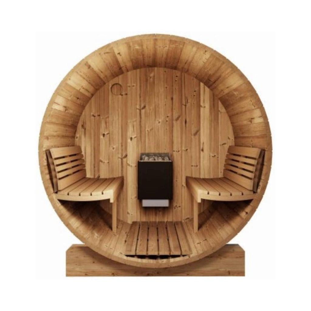 6-Person Outdoor Thermo-Spruce Sauna Barrel