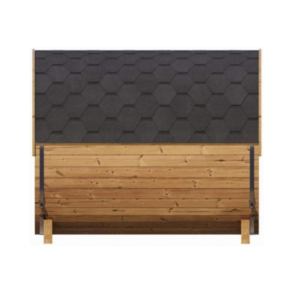 6-Person Outdoor Thermo-Spruce Sauna Barrel