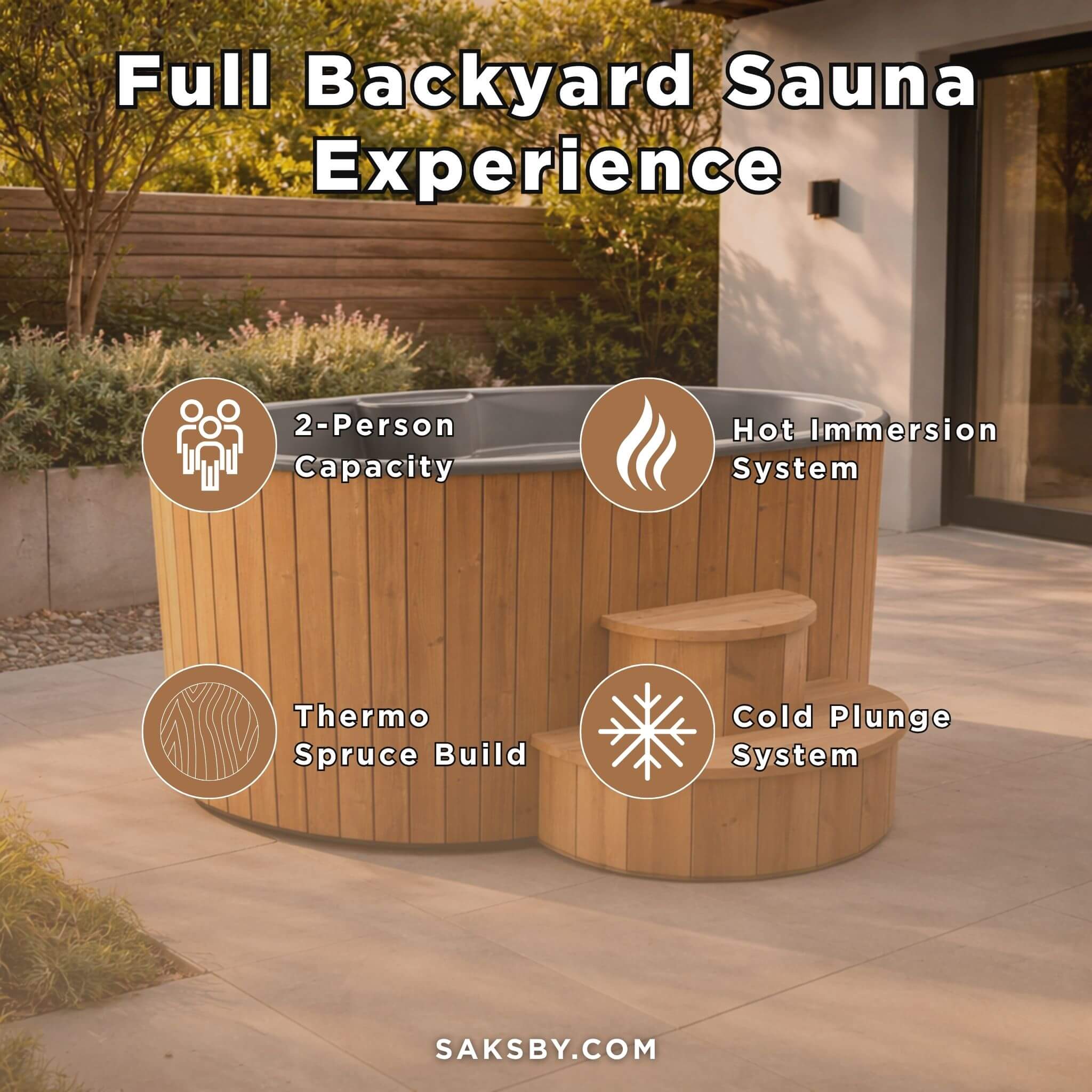 Premium 2-Person Cold Plunge And Hot Immersion Tub