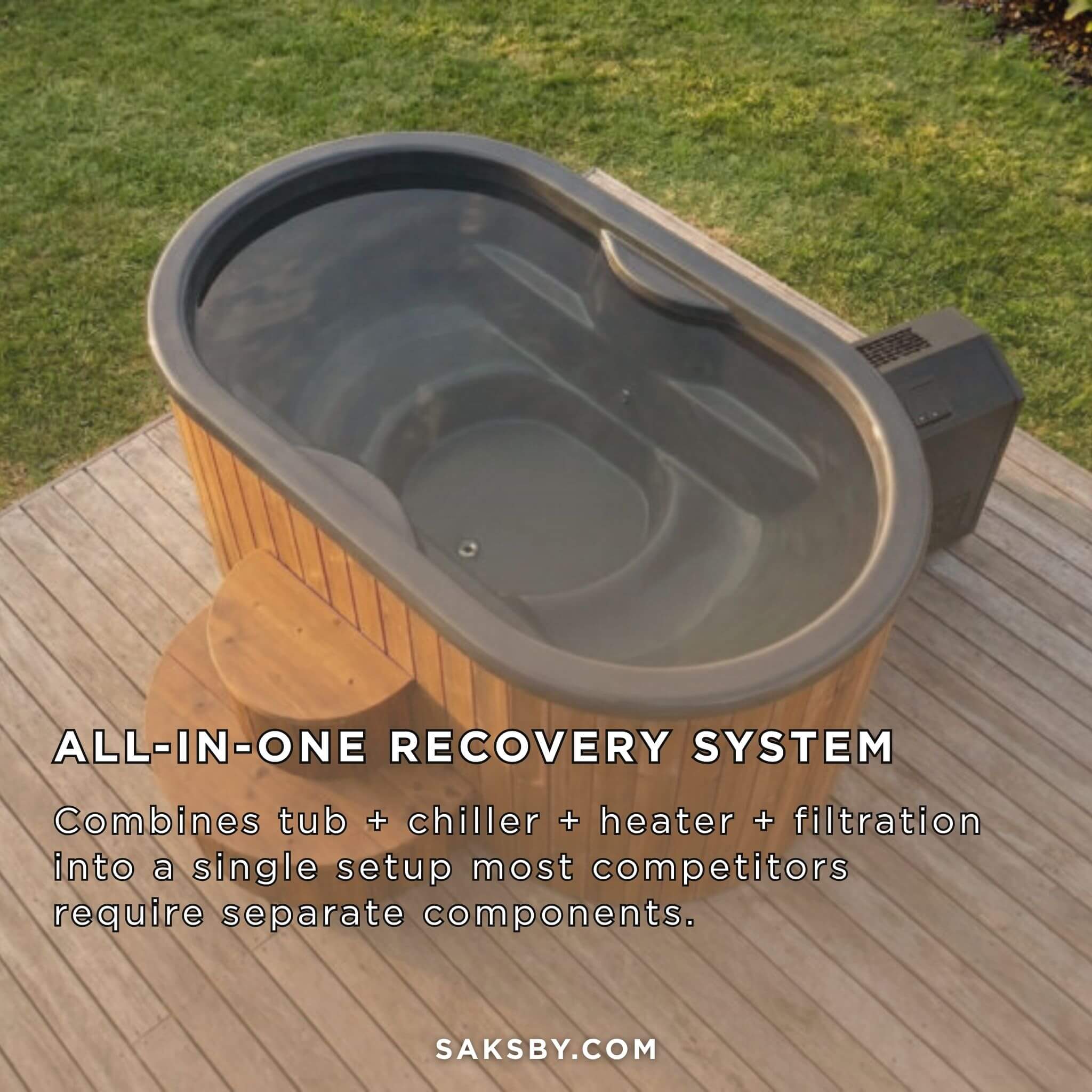 2-Person Immersion Tub With Combination Water Chiller And Heater