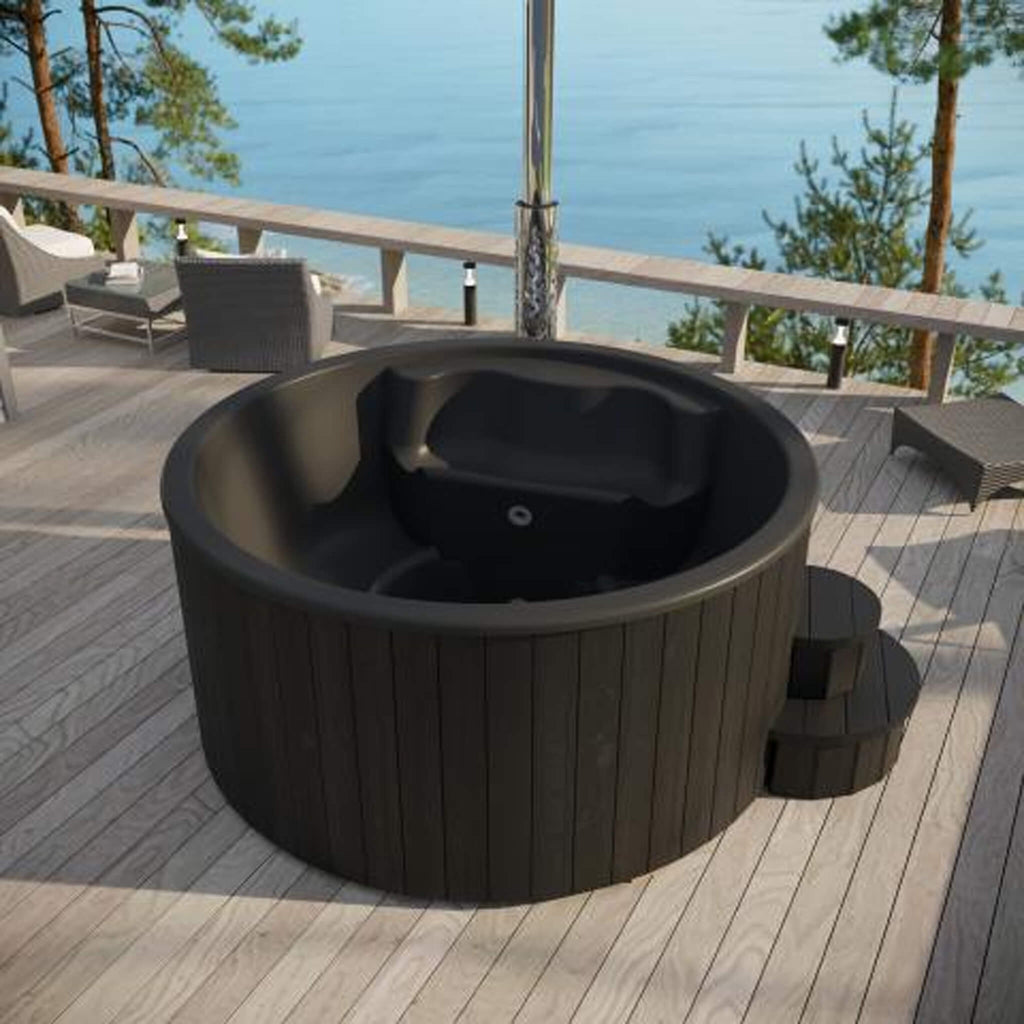 Premium 6-Person Home Wood-Burning Hot Tub