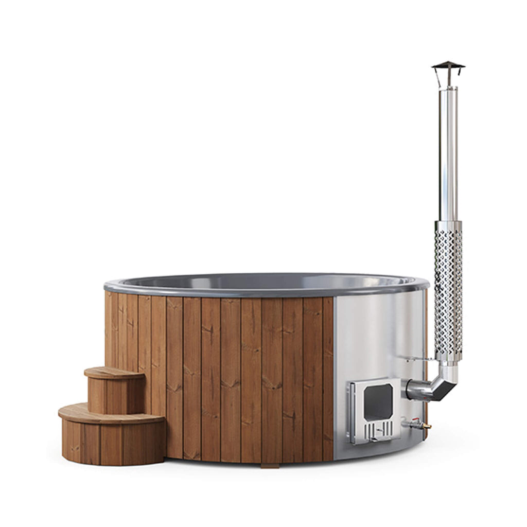 7-Person Soak-Series Home Wood-Burning Hot Tub