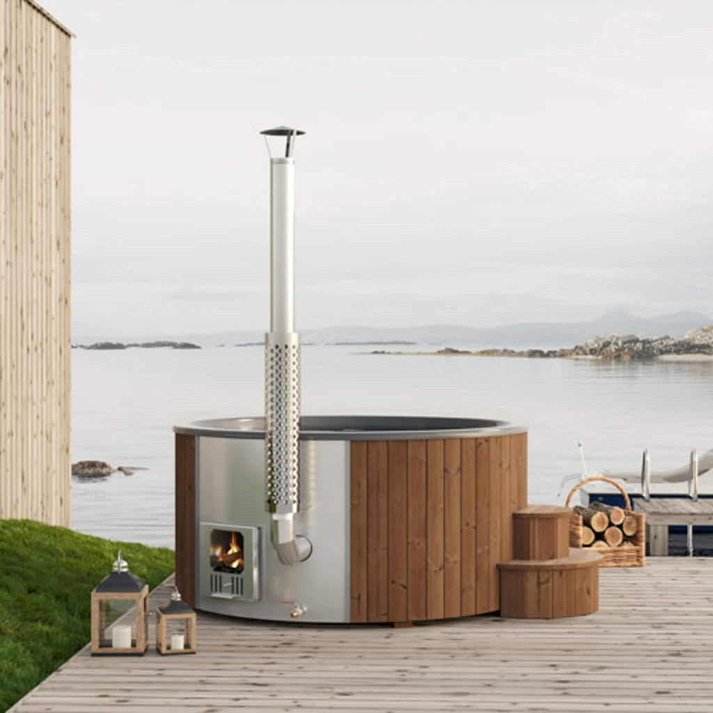 7-Person Soak-Series Home Wood-Burning Hot Tub