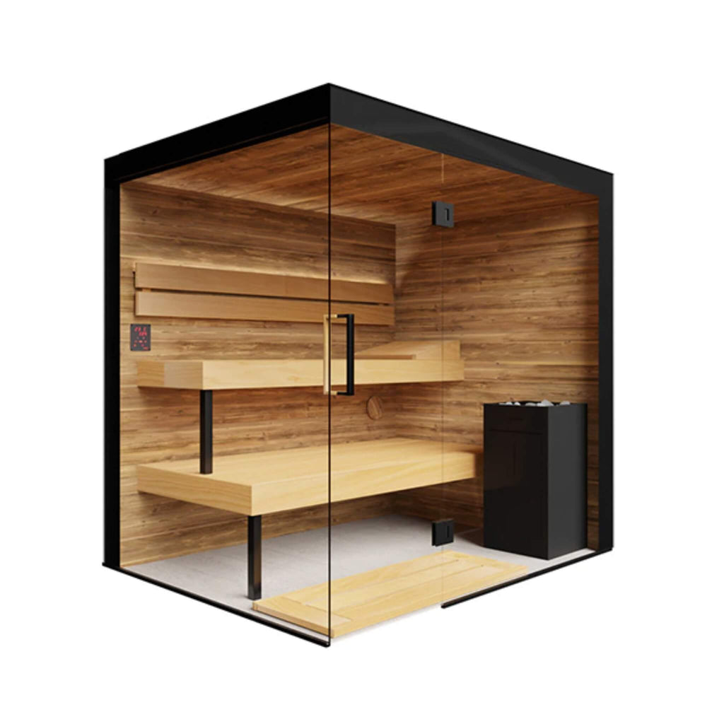 2-5 Person Indoor Glass Sauna Cabin
