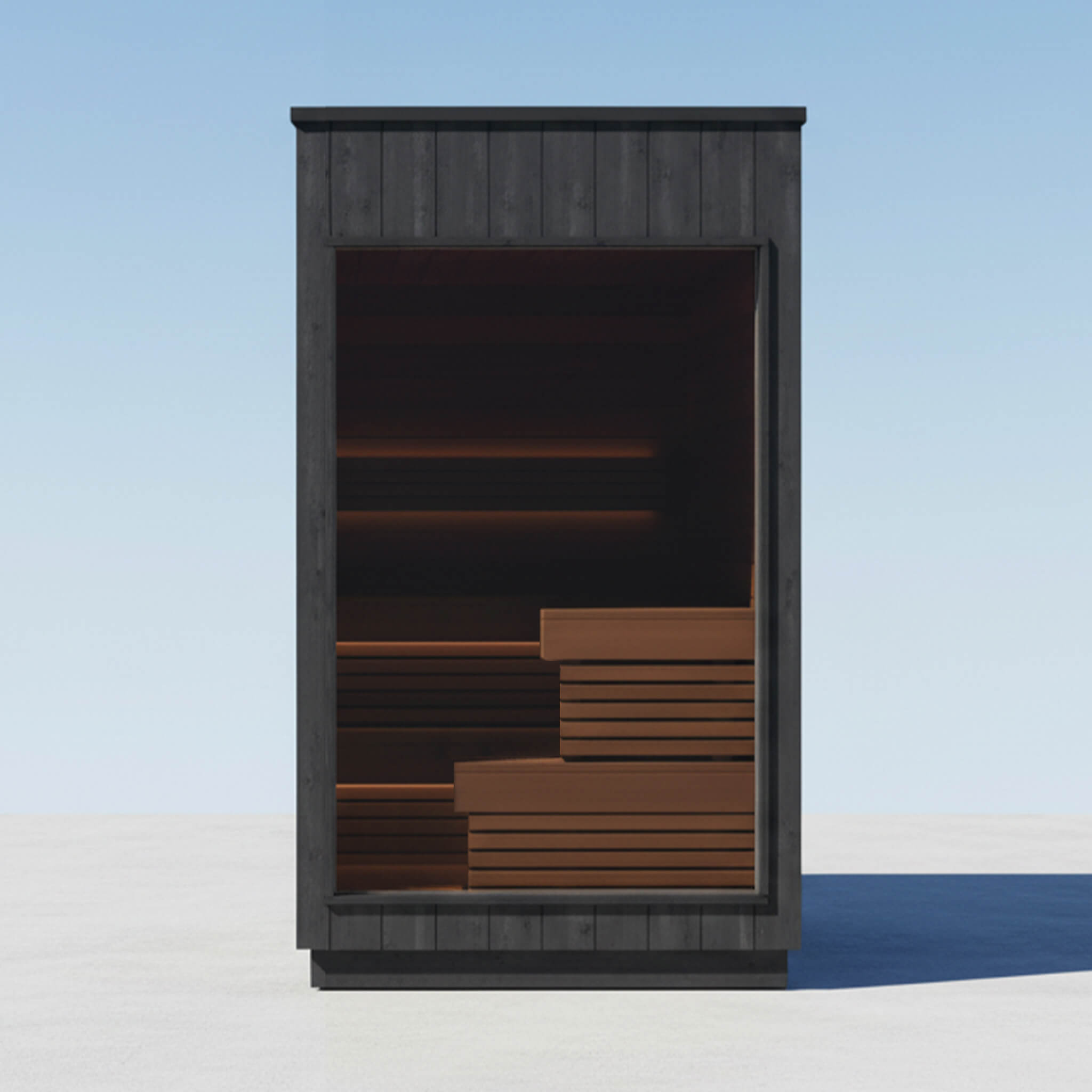 2-5 Person Fully-Assembled Outdoor Modular Sauna Cabin [Made-To-Order]