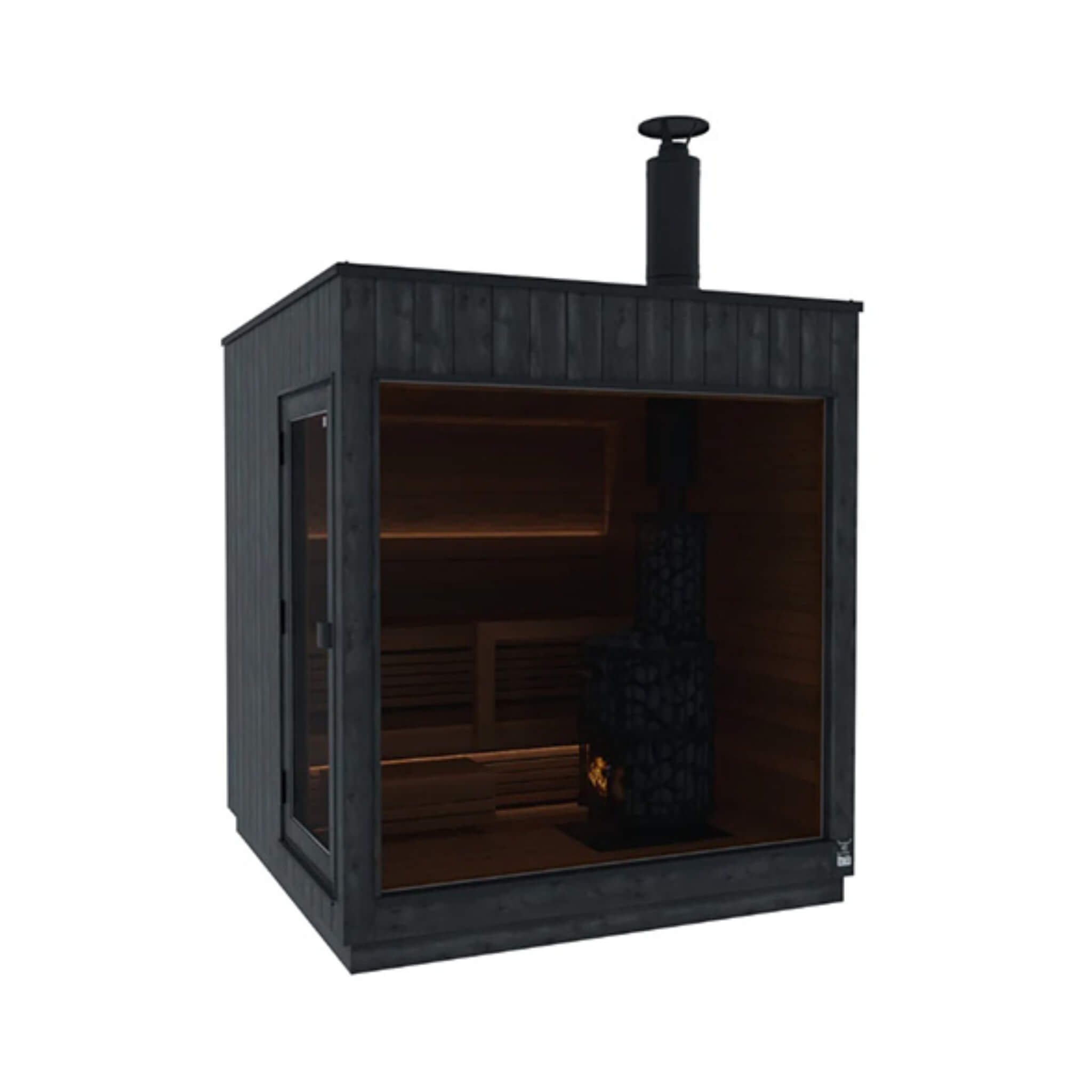 2-5 Person Fully-Assembled Outdoor Modular Sauna Cabin [Made-To-Order]