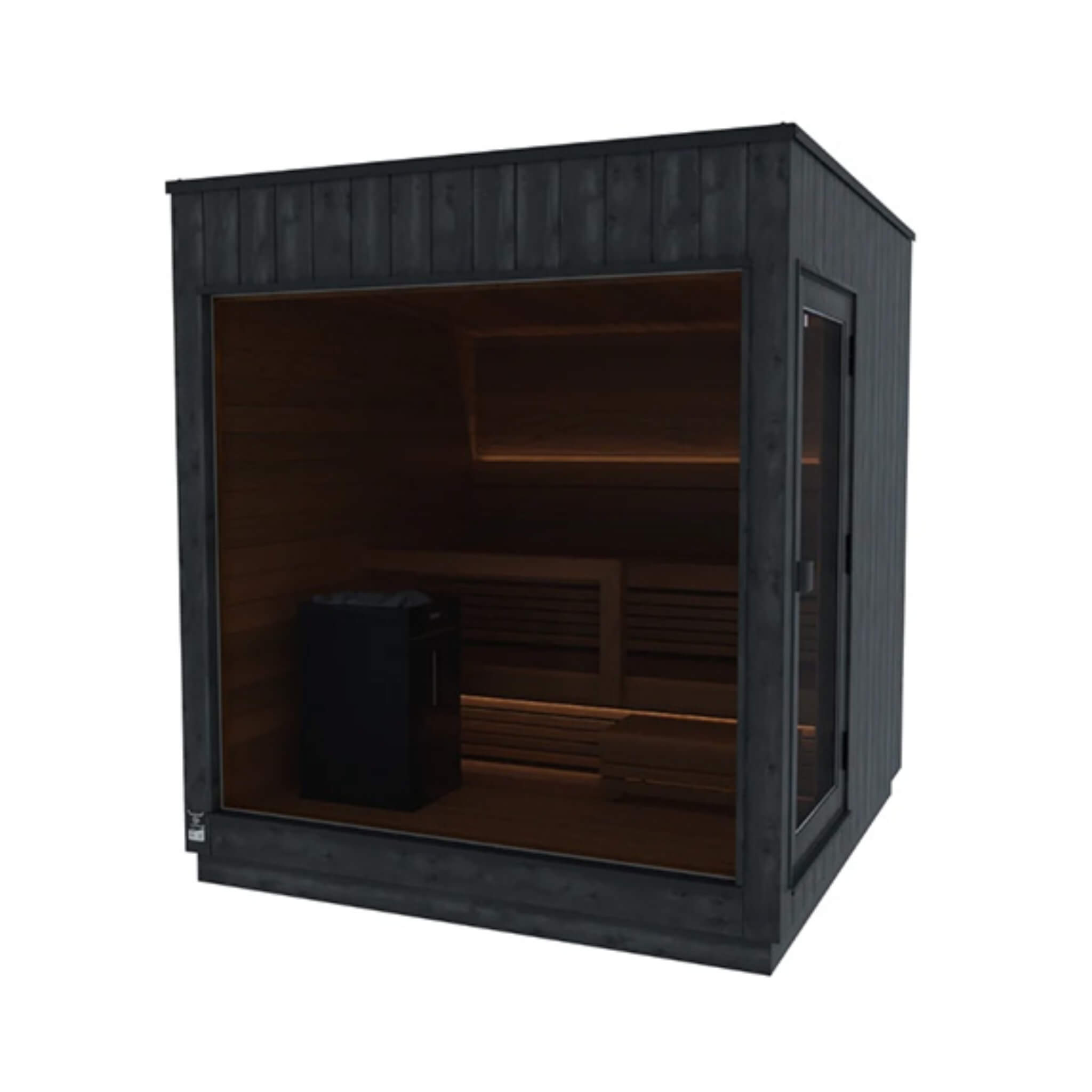 2-5 Person Fully-Assembled Outdoor Modular Sauna Cabin [Made-To-Order]