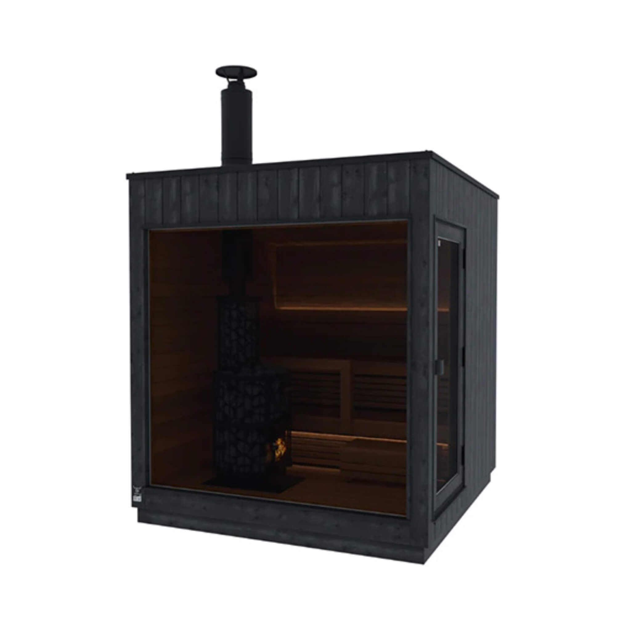 2-5 Person Fully-Assembled Outdoor Modular Sauna Cabin [Made-To-Order]
