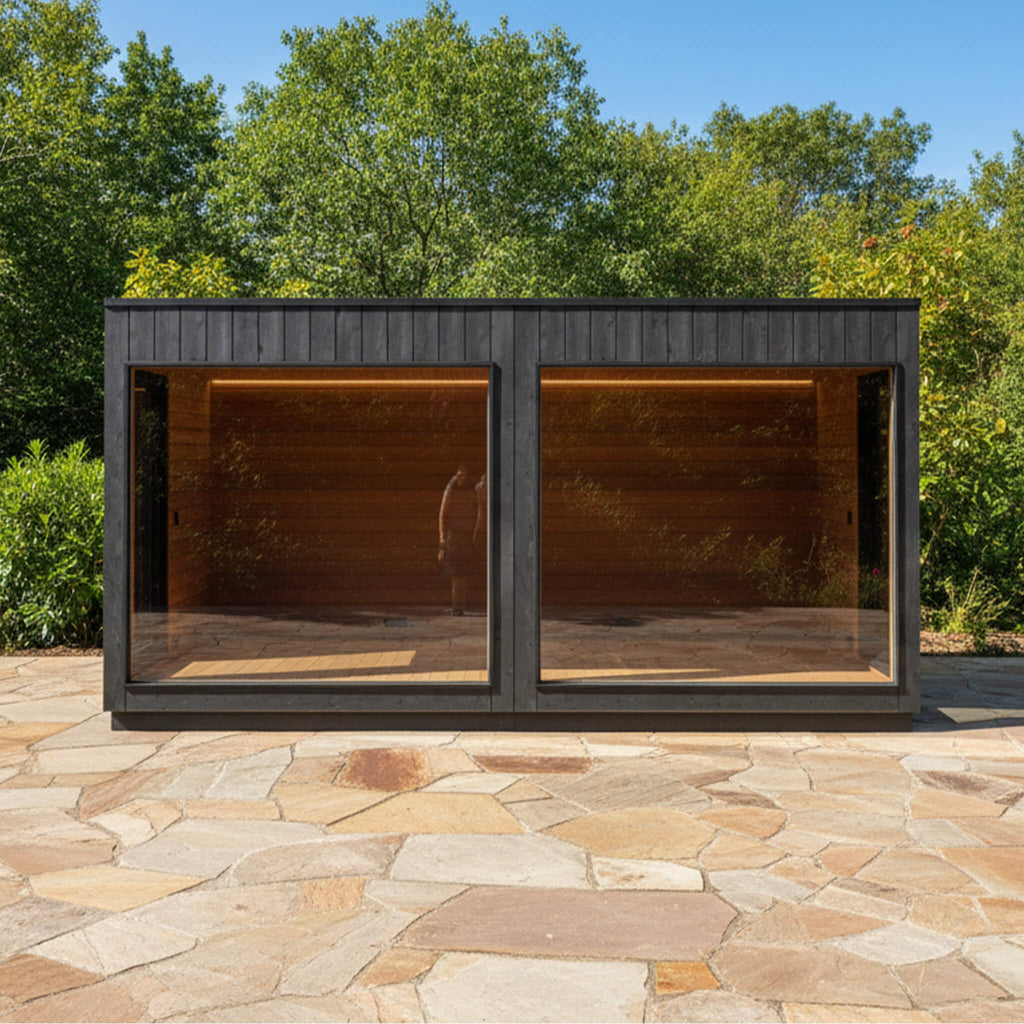 2-Entrance Outdoor Sauna Cabin [Made-To-Order]