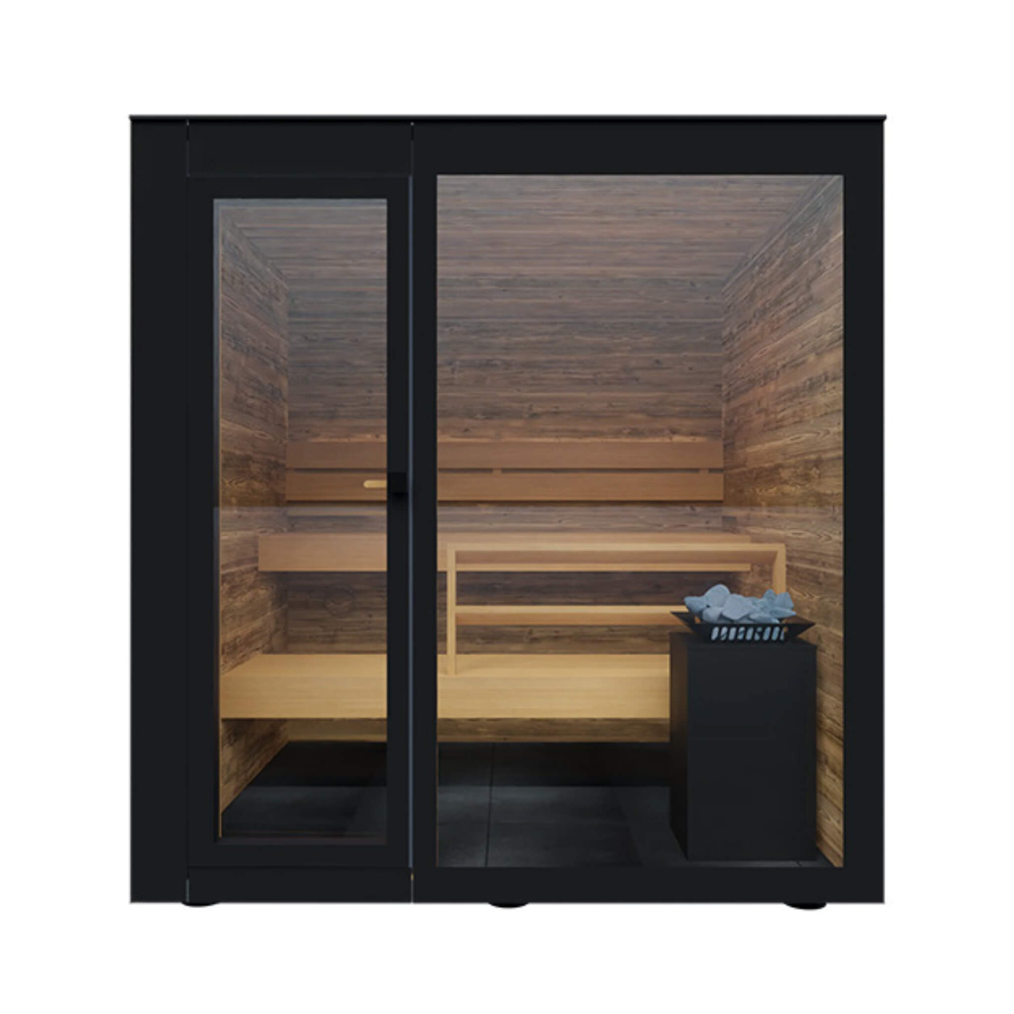 4-Person Fully-Assembled Outdoor Sauna Cabin [Made-To-Order]