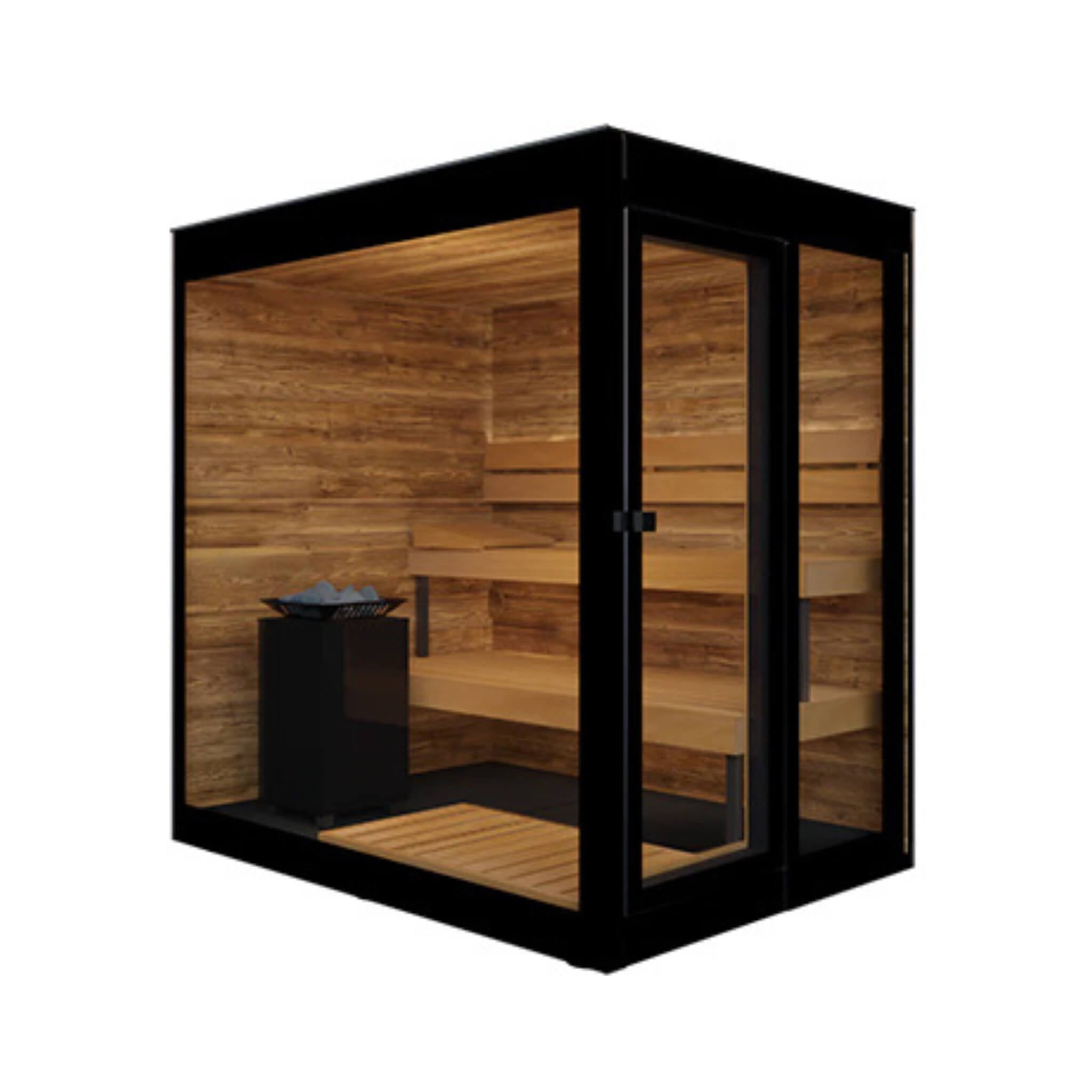 3-Person Fully-Assembled Outdoor Sauna Cabin [Made-To-Order]